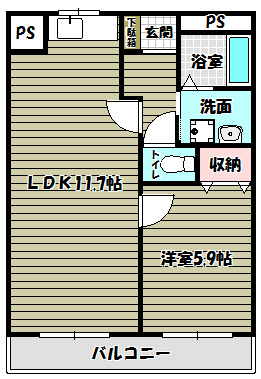 山本レンターマンション 間取り図