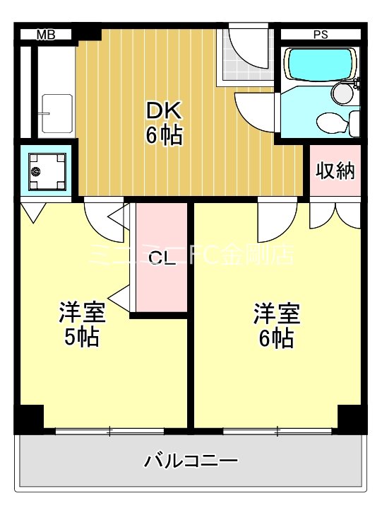 キューデンス21　B棟 間取り図