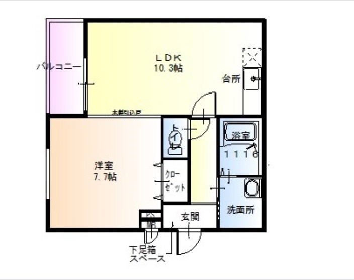 フジパレス奏 間取り図