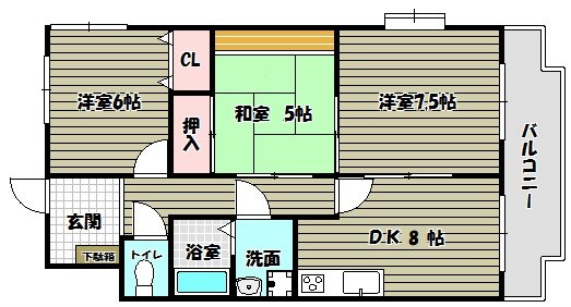 パークヒルズ千代田 間取り図