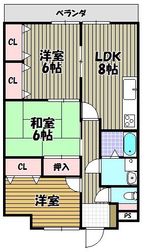 パークヒルズ千代田 間取り図