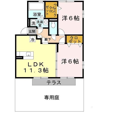 サンフィールドⅠ 間取り図