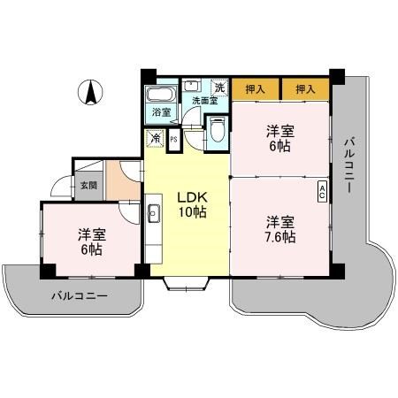 グランディール東山 間取り図