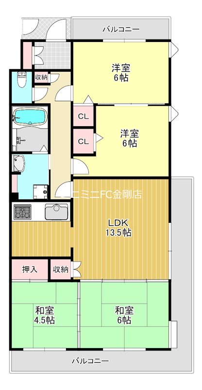 サンパレス21泉北 間取り図