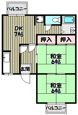 プティセゾン草部 間取り図