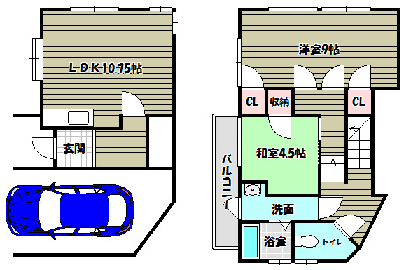 市町ガーデンハウス 間取り図