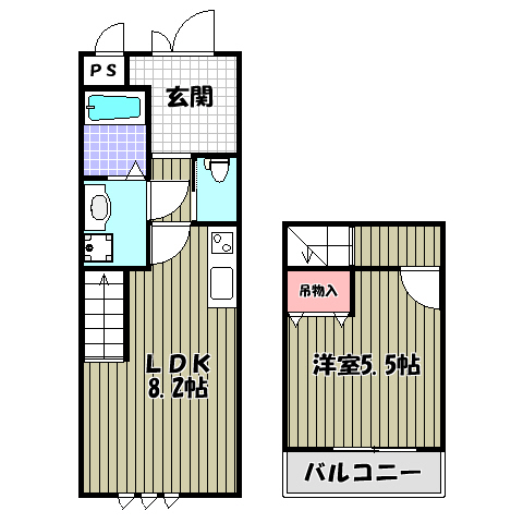 スリーハーブズ狭山Ⅰ番館 間取り図