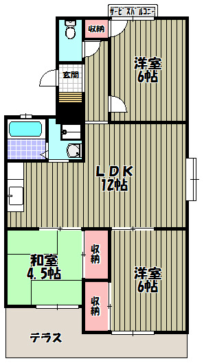 善福寺ハイツ 間取り図