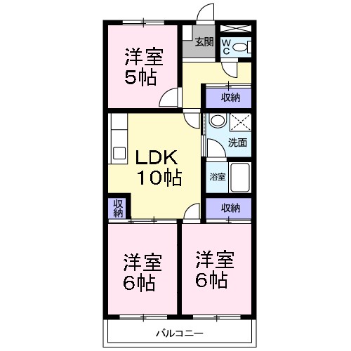 サウスタウンF 間取り