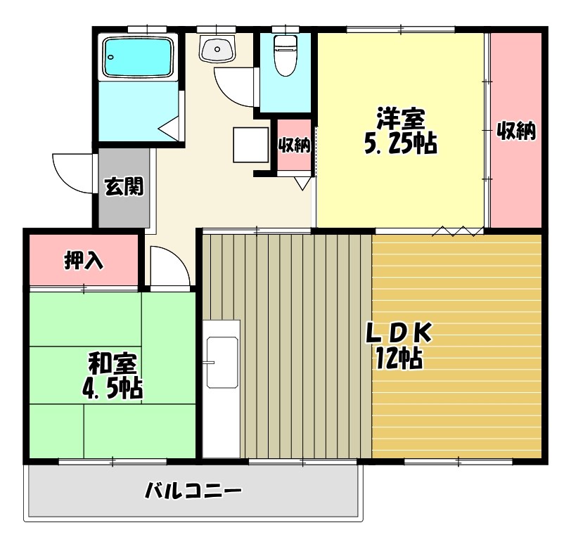公団狭山住宅11号棟 間取り図