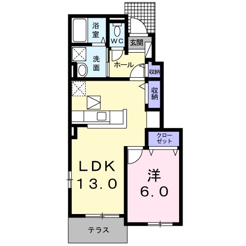 プラシード池田下町 間取り図