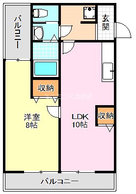バッハレジデンス深井 間取り図