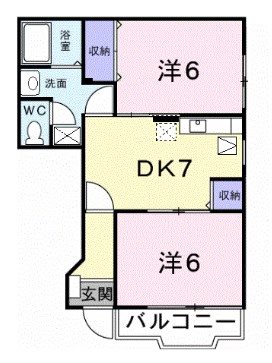 ブルーメ・バージェ 間取り図