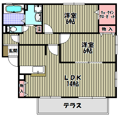 ウィルモア狭山　A棟 間取り図