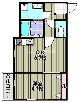 サンアーク北野田 間取り図