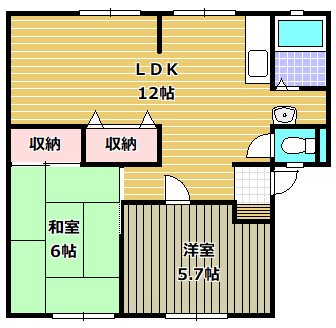 ヴィラージュ北野田 A棟  間取り図