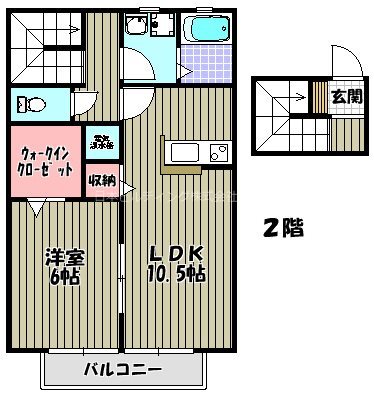 クレストコートＢ棟 間取り図