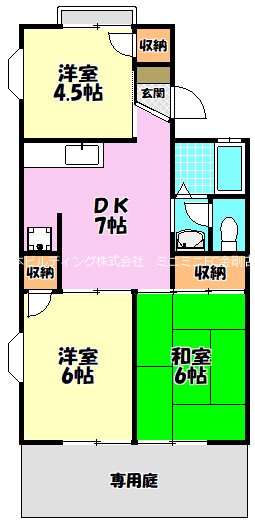 ディアコート小金台 間取り図