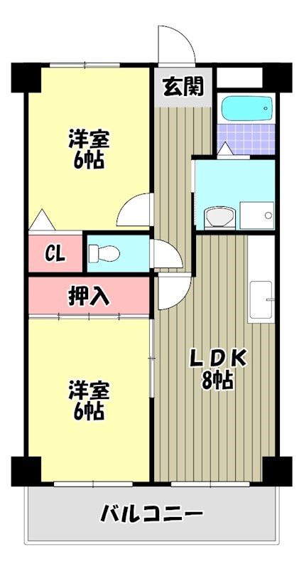 シティパレス狭山 間取り図
