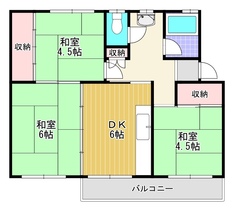 狭山住宅2号棟 間取り図