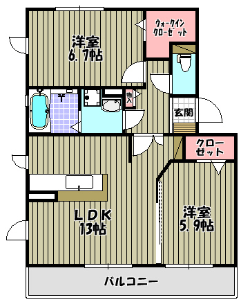 オースター１番館 間取り図
