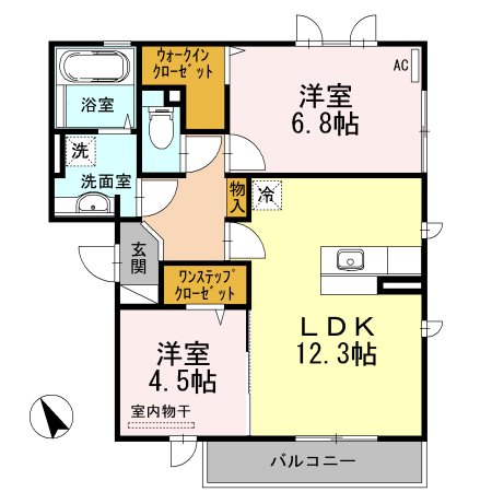 ノイエス　カーサ 間取り図