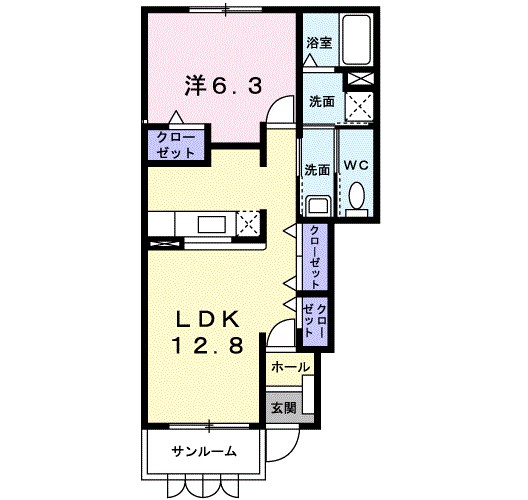 シェーネ　エレガンシア 間取り