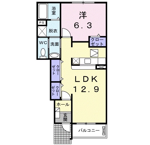 サニーヒル青南台 間取り図