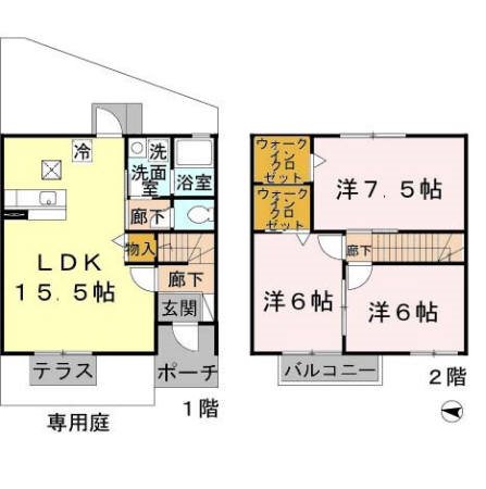 ソシア　B 間取り図
