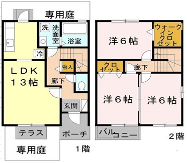 フローラルⅣ 間取り図