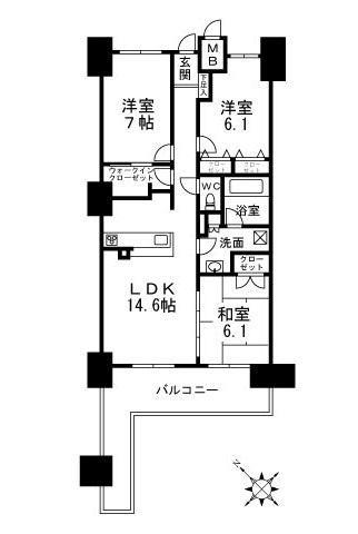 プロパレス泉ヶ丘 間取り図