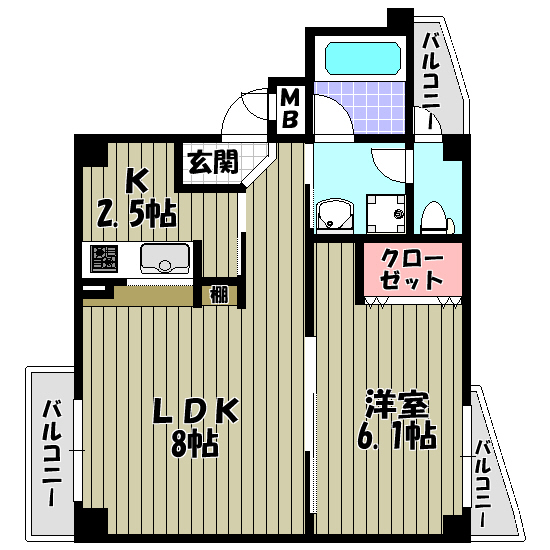 フィルハウス須賀 間取り図