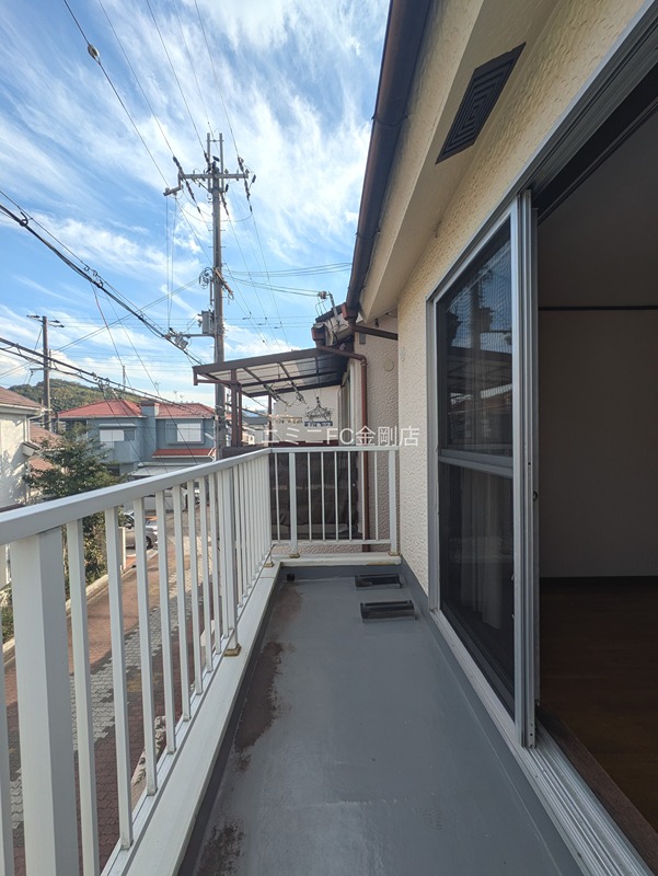 上田町貸家 ベランダ