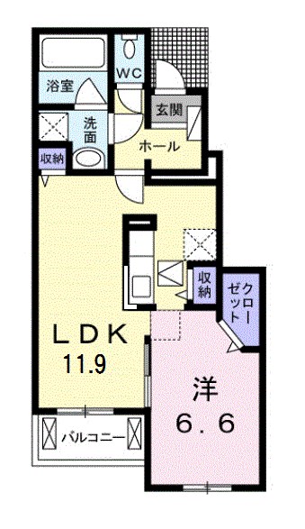 メゾン　ソレイユⅣ 間取り図