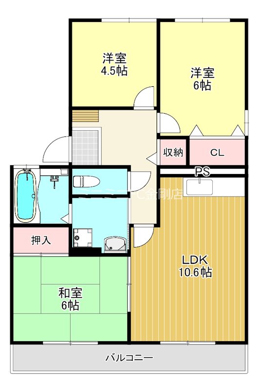 グレースB棟  間取り図