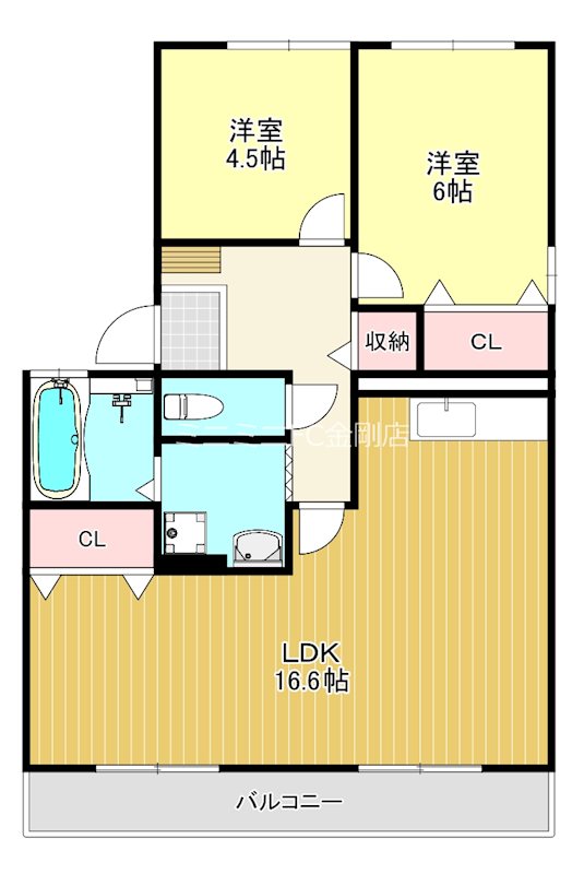 グレースB棟  間取り図