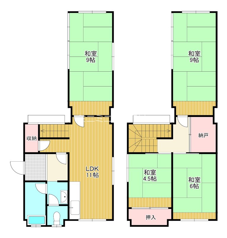 檜尾貸戸建 間取り図