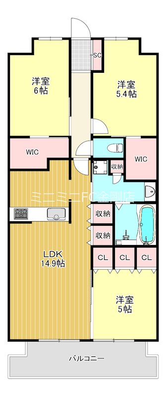S.J.Cレジデンス 間取り図