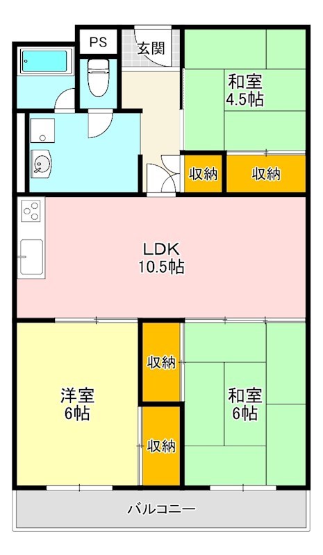 泉北若松台AB住宅　壱号棟 間取り図