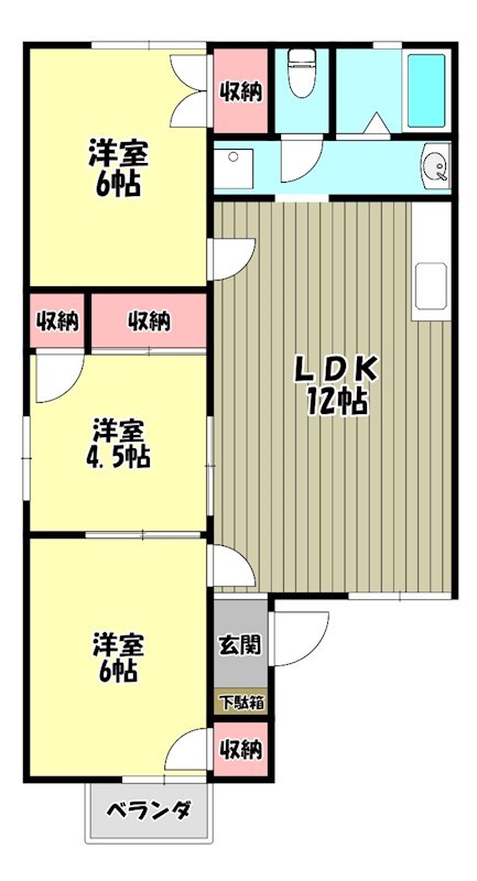 シャトード・イワネ１１号館 間取り図