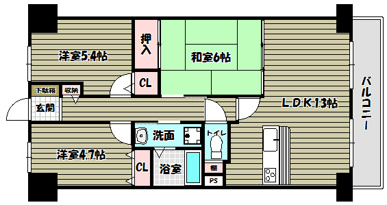 サンコーグランピア 間取り図