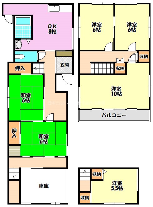 松ケ丘中町戸建 間取り図