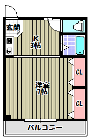 レインボーハイツ南 間取り図