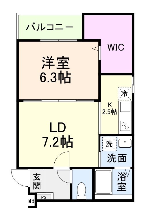 グランメゾンゆずり葉Ⅱ番館 間取り図