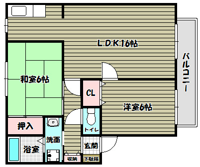 サンガーデン・ベルフラット 間取り図