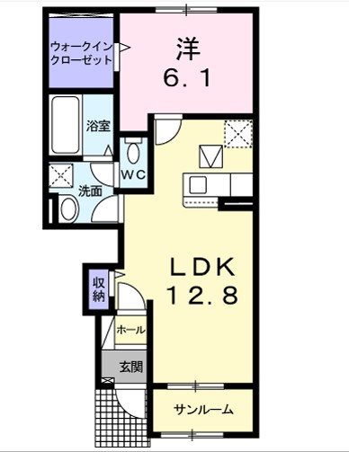サジュールK 間取り図