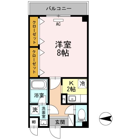 セジュールのぞみ野 間取り図