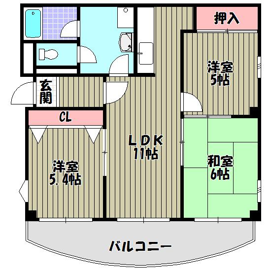 ツイン西尾　B 間取り図