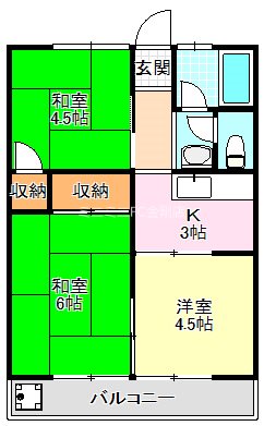 月見ハイツ　A棟 間取り図