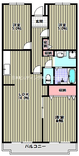 ライゼックス富田林 間取り図